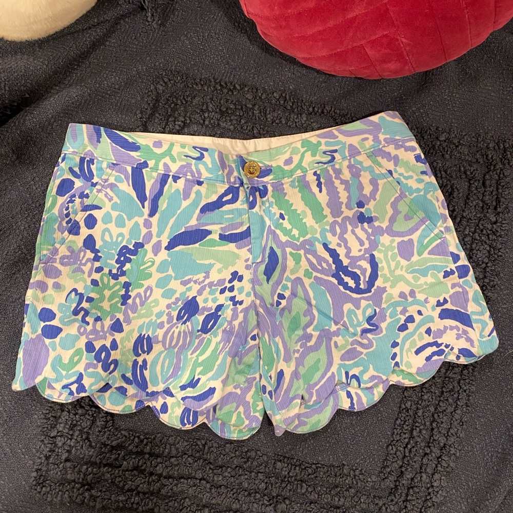 Lilly Pulitzer|Buttercup Scallop Short|Lilac Nice